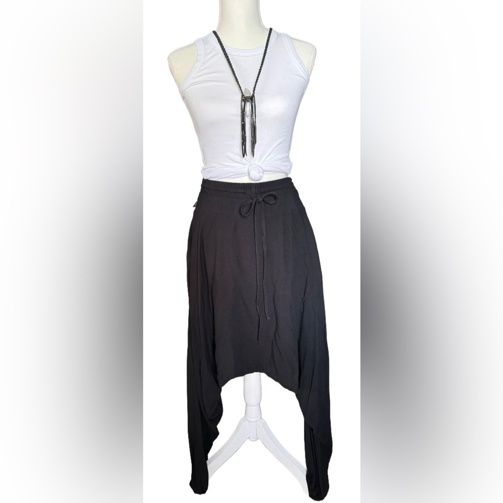 Black harem Buddha pants 100% cotton